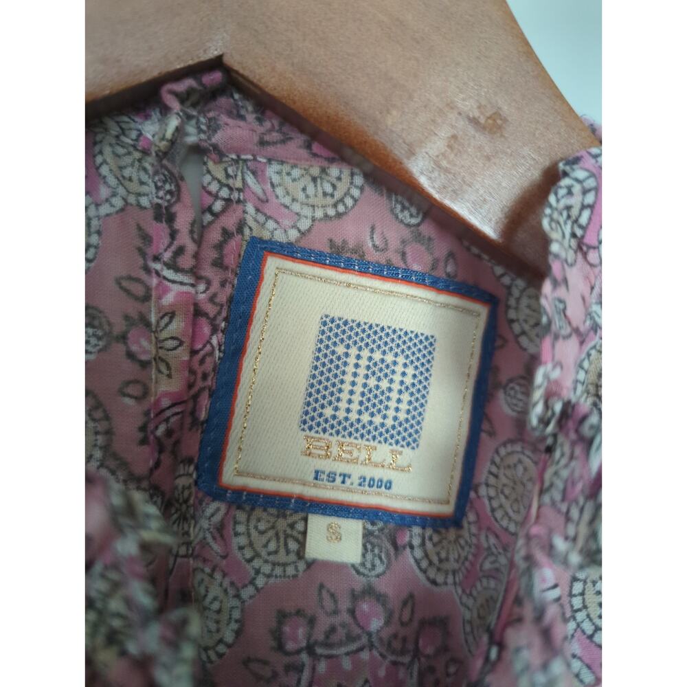 Bell By Alicia Bell Pink Flutter Sleeve Boho Top - Picture 3 of 6